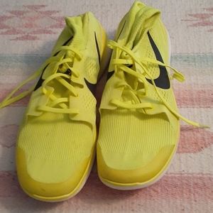 Nike Neon tennis shoes.